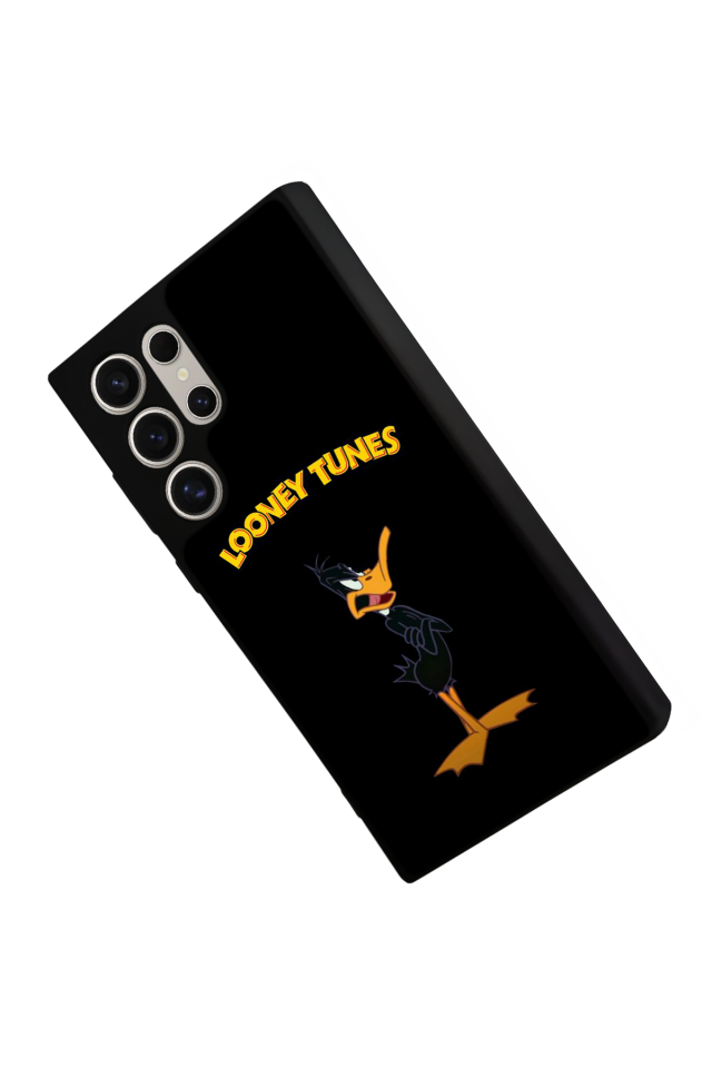 Samsung Galaxy S23 Ultra Uyumlu Daffy duck Tasarımlı Glossy Premium Kılıf