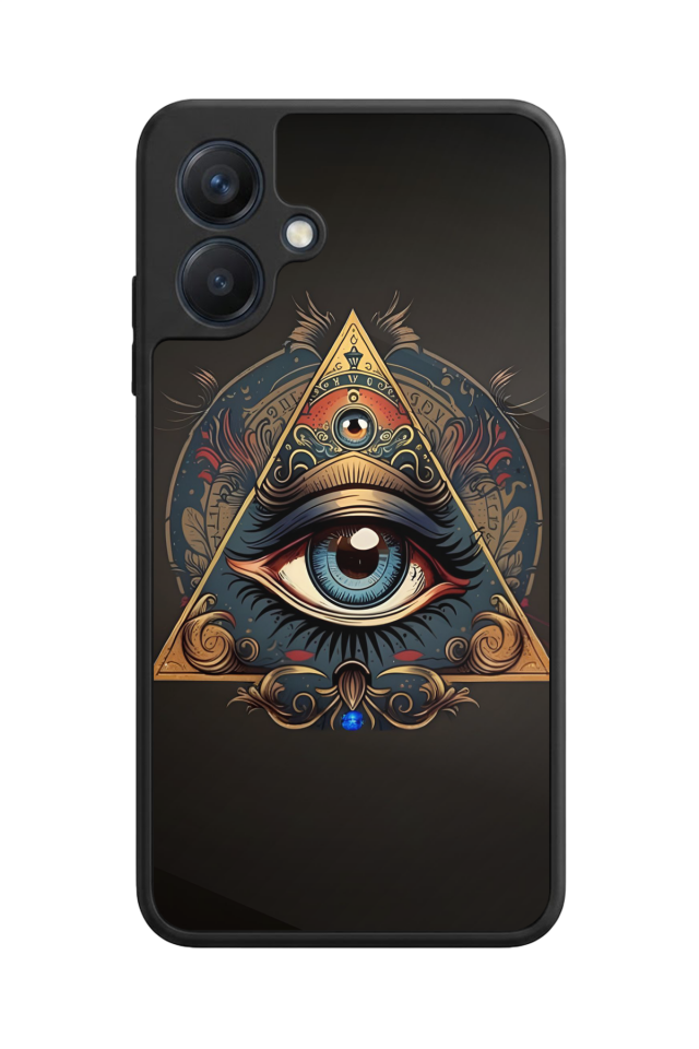 Samsung Galaxy A07 Uyumlu Göz Tasarımlı Glossy Premium Kılıf