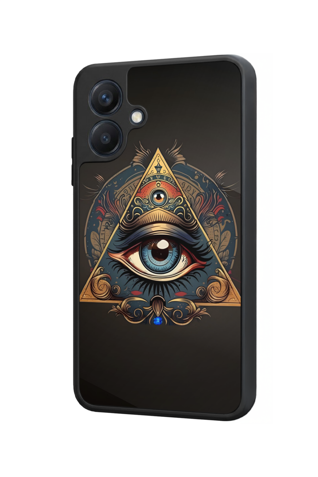 Samsung Galaxy A07 Uyumlu Göz Tasarımlı Glossy Premium Kılıf