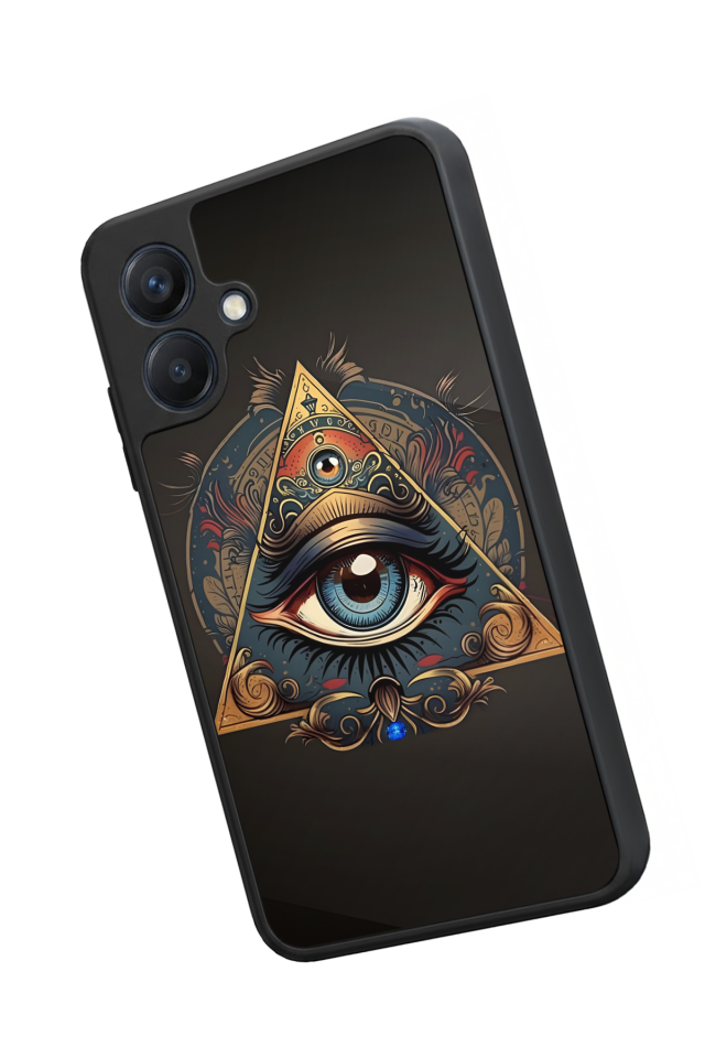 Samsung Galaxy A07 Uyumlu Göz Tasarımlı Glossy Premium Kılıf