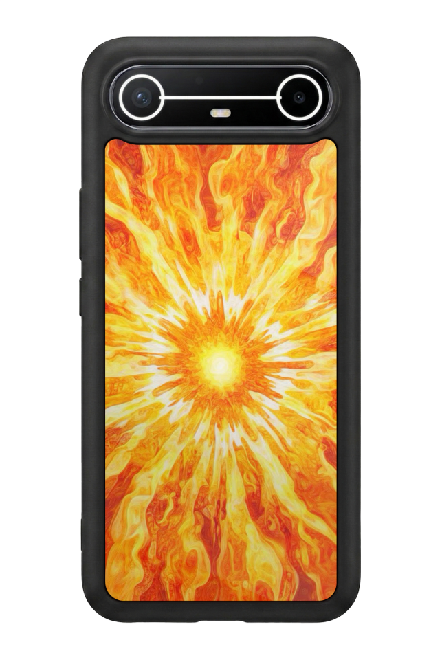 Tecno Spark Slim 5G Uyumlu Güneş Tasarımlı Glossy Premium Kılıf