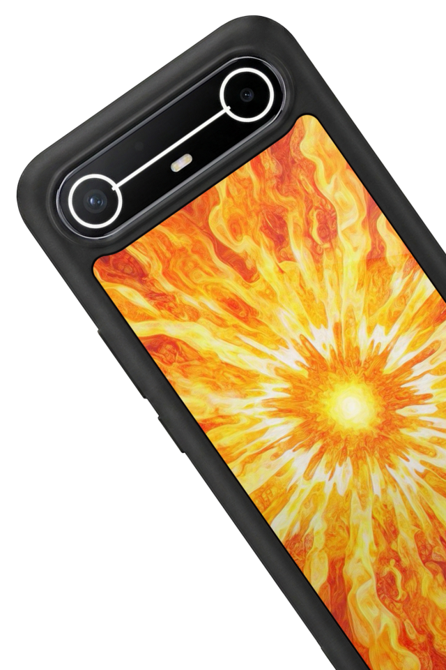 Tecno Spark Slim 5G Uyumlu Güneş Tasarımlı Glossy Premium Kılıf