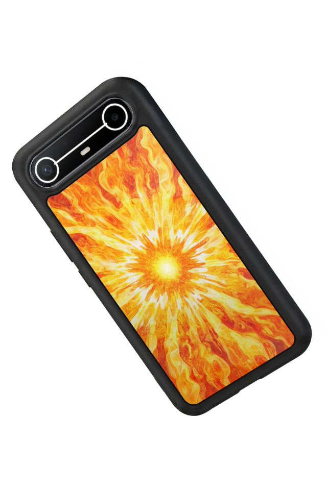 Tecno Spark Slim 5G Uyumlu Güneş Tasarımlı Glossy Premium Kılıf