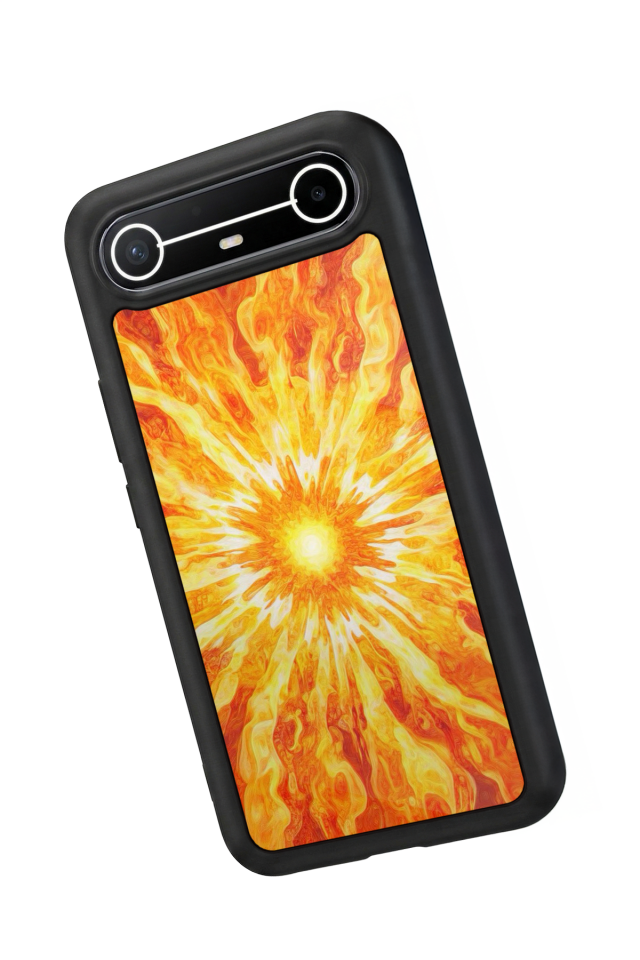 Tecno Spark Slim 5G Uyumlu Güneş Tasarımlı Glossy Premium Kılıf