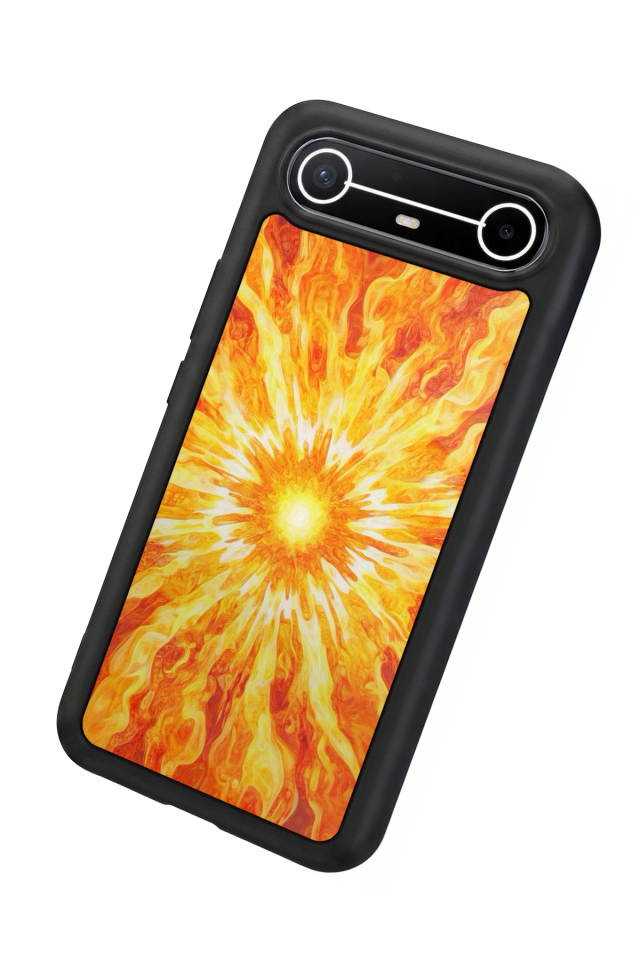 Tecno Spark Slim 5G Uyumlu Güneş Tasarımlı Glossy Premium Kılıf