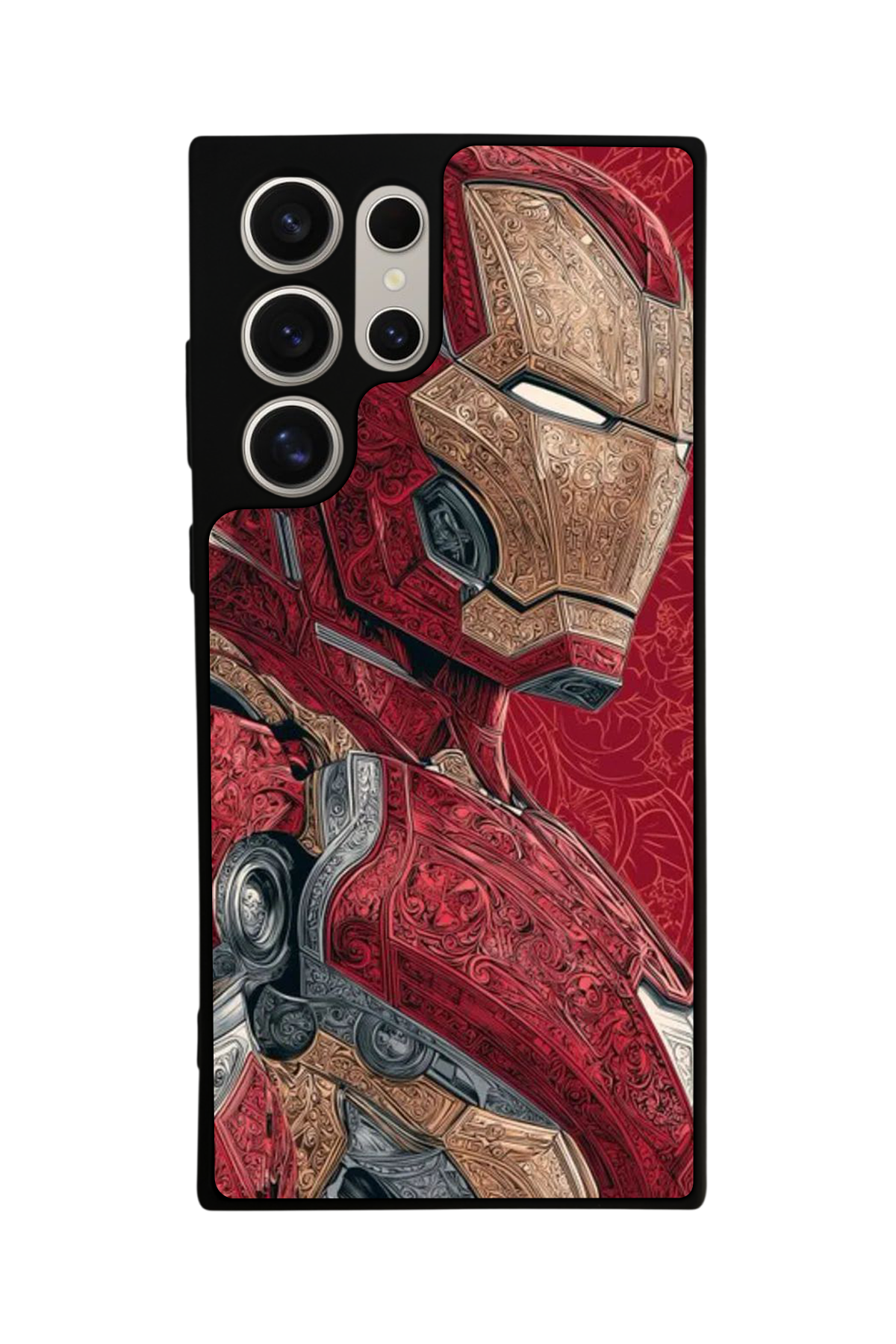 Samsung Galaxy S22 Ultra Uyumlu Iron Man ( Demir Adam ) Tasarımlı Glossy Premium Kılıf