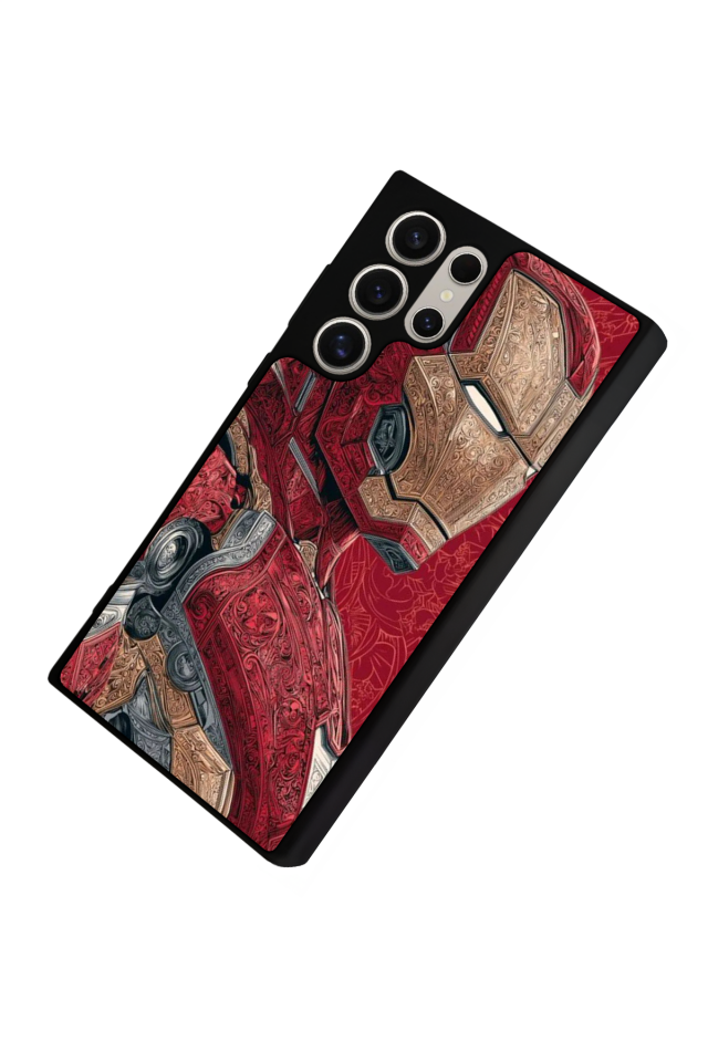 Samsung Galaxy S22 Ultra Uyumlu Iron Man ( Demir Adam ) Tasarımlı Glossy Premium Kılıf
