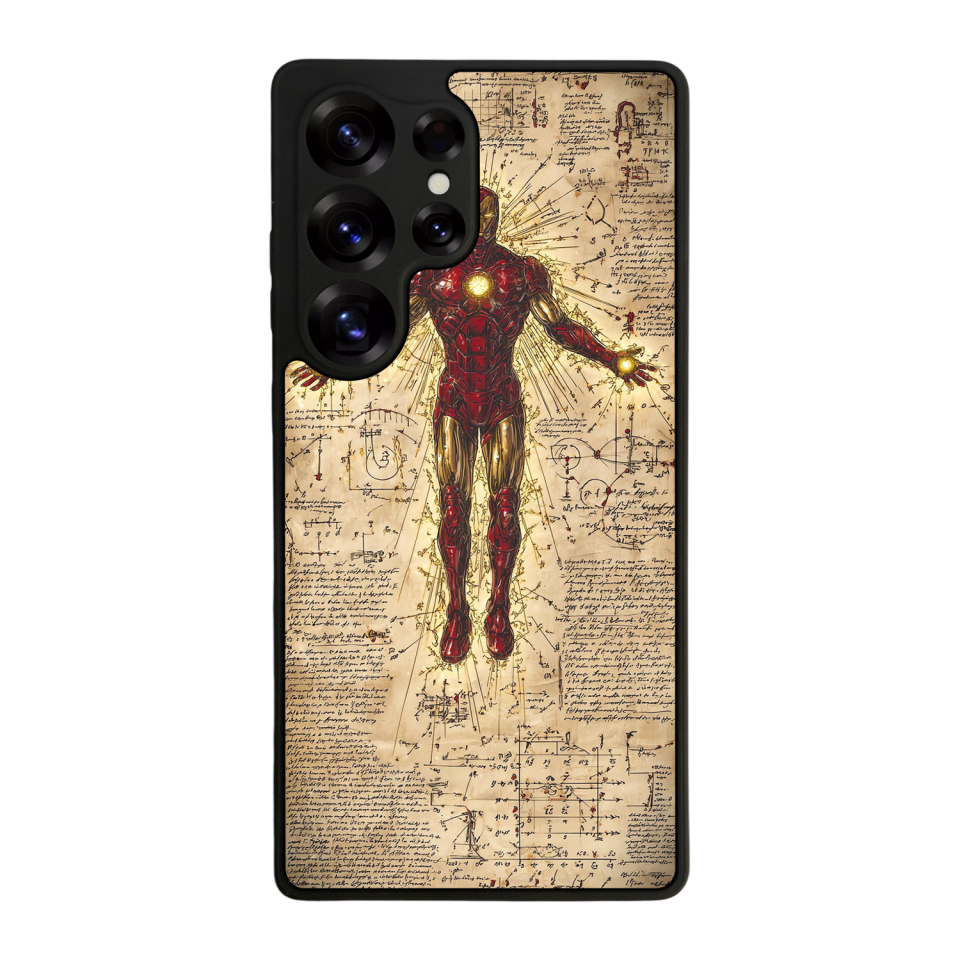 Samsung Galaxy S25 Ultra Uyumlu  Iron Man ( Demir Adam ) Tasarımlı Glossy Premium Kılıf