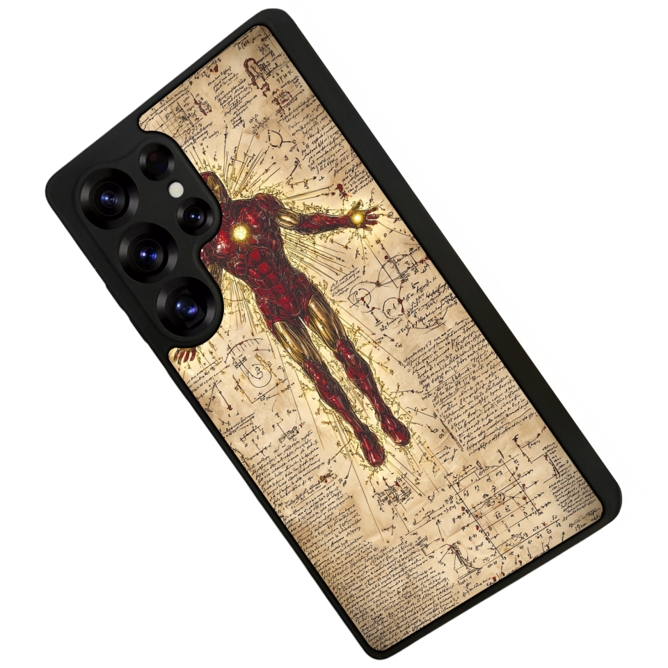 Samsung Galaxy S25 Ultra Uyumlu  Iron Man ( Demir Adam ) Tasarımlı Glossy Premium Kılıf