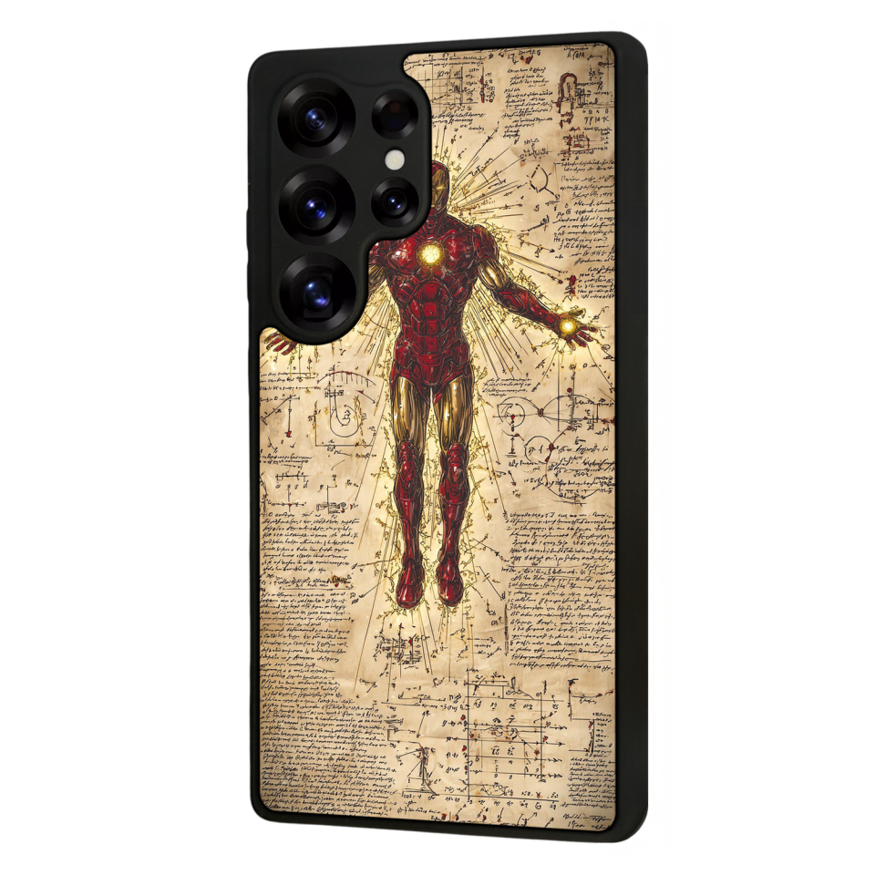 Samsung Galaxy S25 Ultra Uyumlu  Iron Man ( Demir Adam ) Tasarımlı Glossy Premium Kılıf