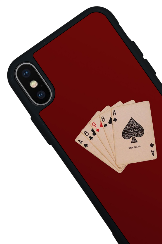 iPhone X/ XS Uyumlu Kart Tasarımlı Glossy Premium Kılıf