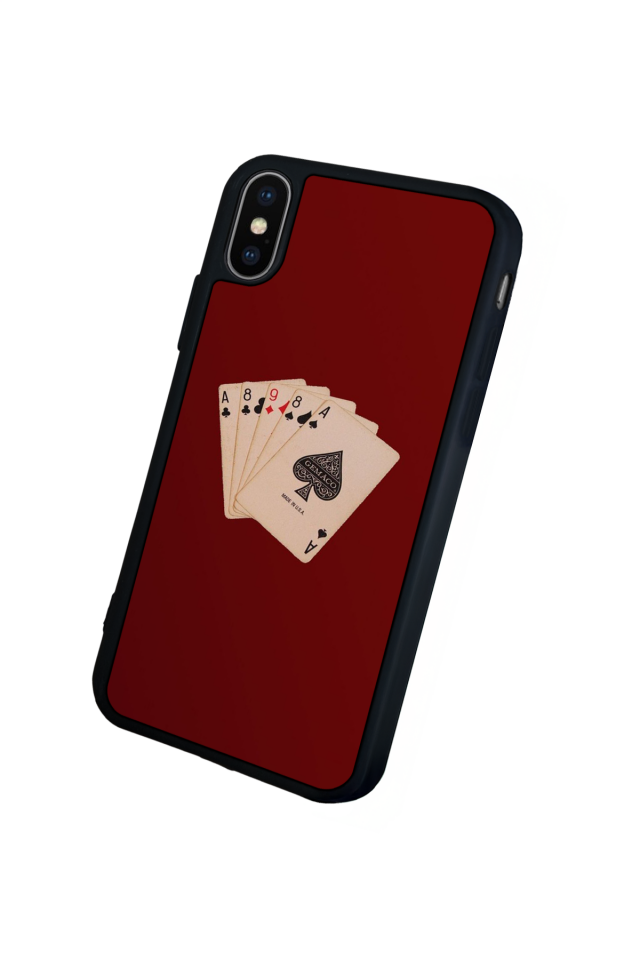 iPhone X/ XS Uyumlu Kart Tasarımlı Glossy Premium Kılıf