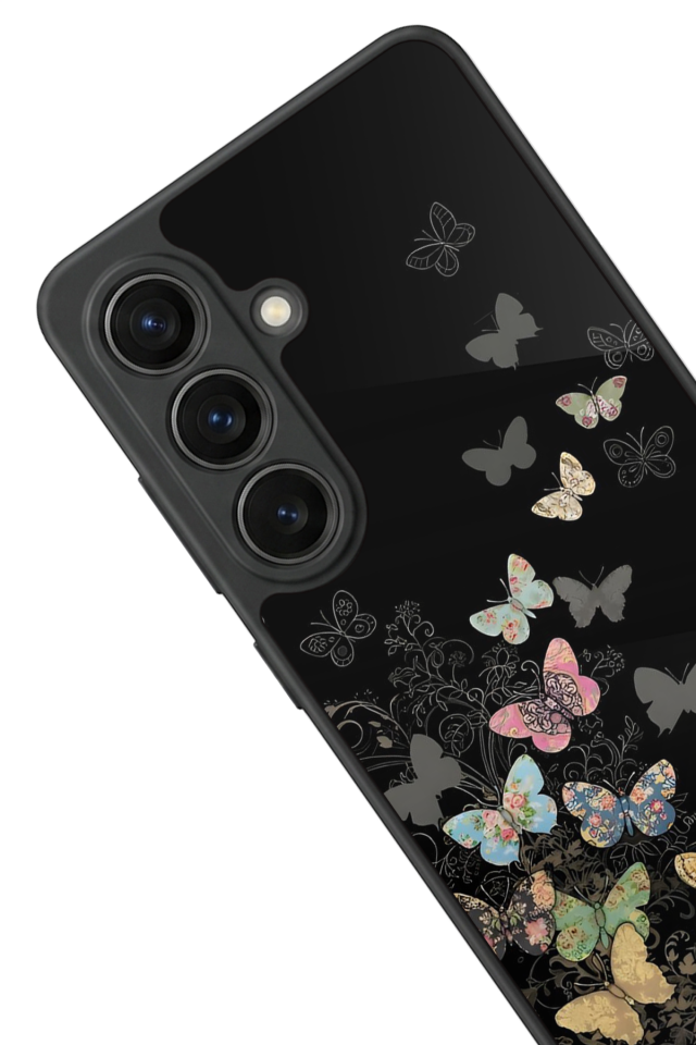 Samsung Galaxy S26 Uyumlu Kelebek Tasarımlı Glossy Premium Kılıf