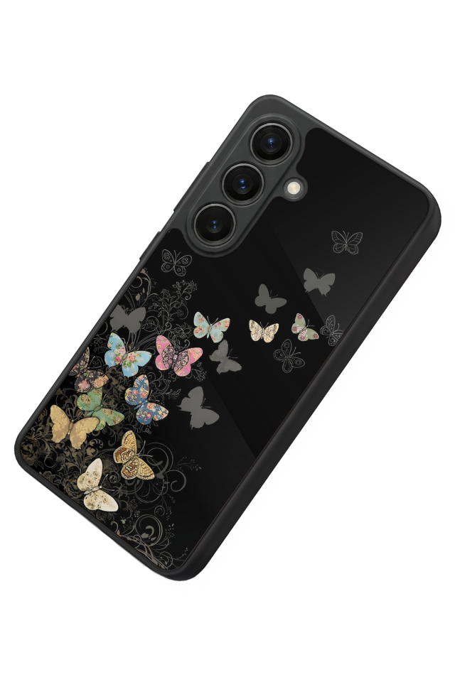 Samsung Galaxy S26 Uyumlu Kelebek Tasarımlı Glossy Premium Kılıf