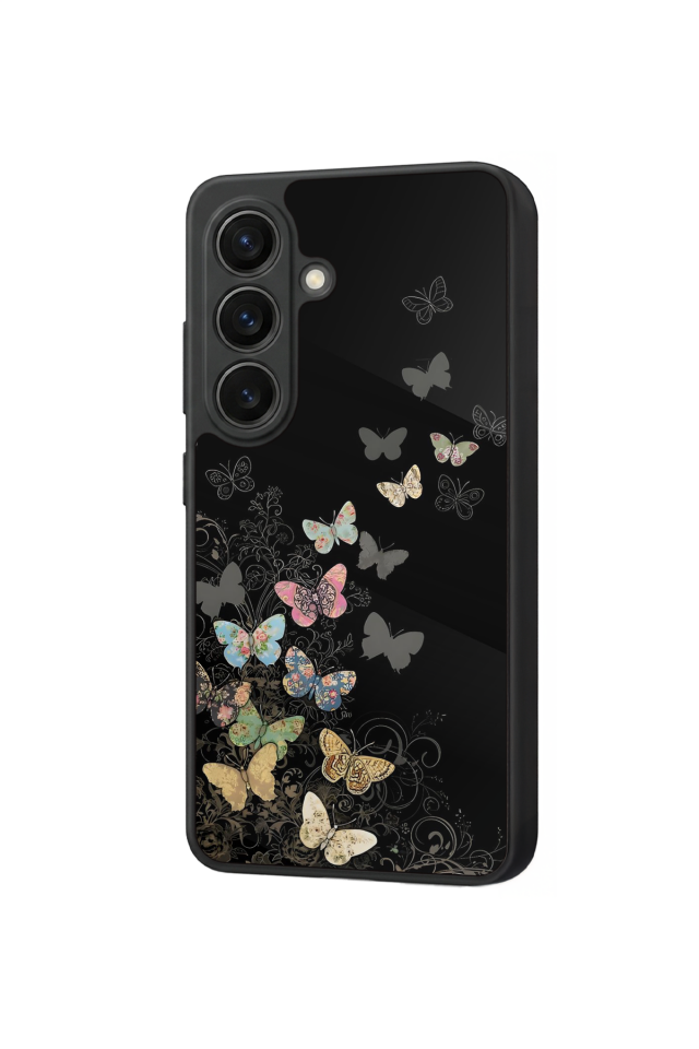 Samsung Galaxy S26 Uyumlu Kelebek Tasarımlı Glossy Premium Kılıf