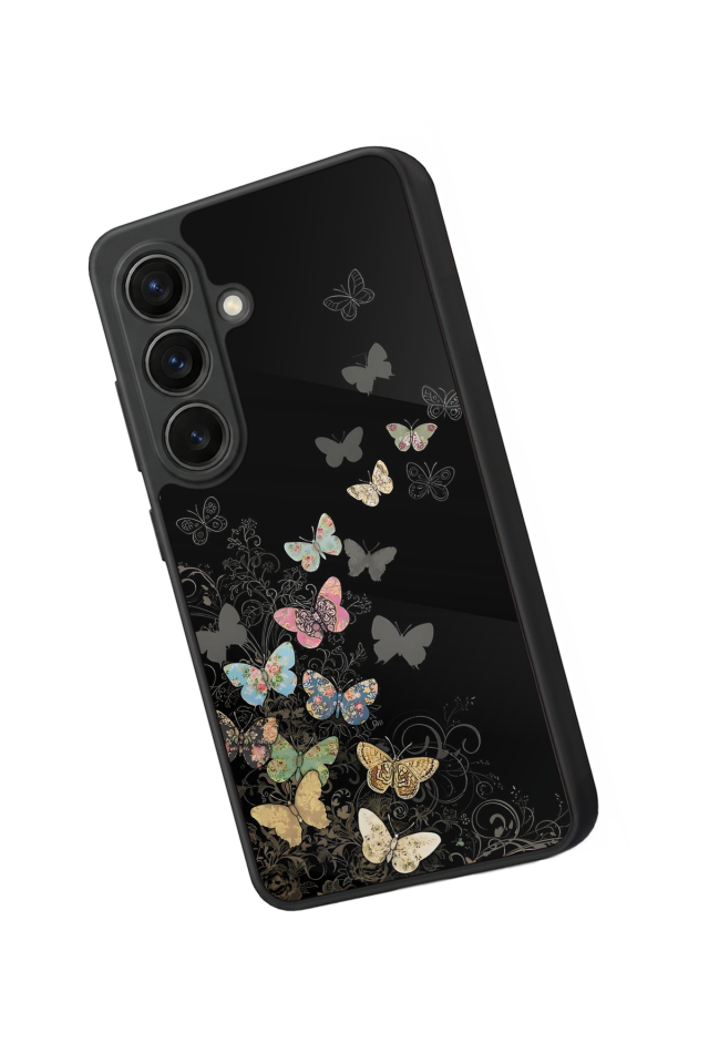 Samsung Galaxy S26 Uyumlu Kelebek Tasarımlı Glossy Premium Kılıf