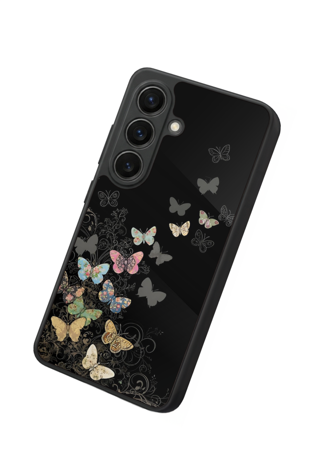 Samsung Galaxy S26 Uyumlu Kelebek Tasarımlı Glossy Premium Kılıf