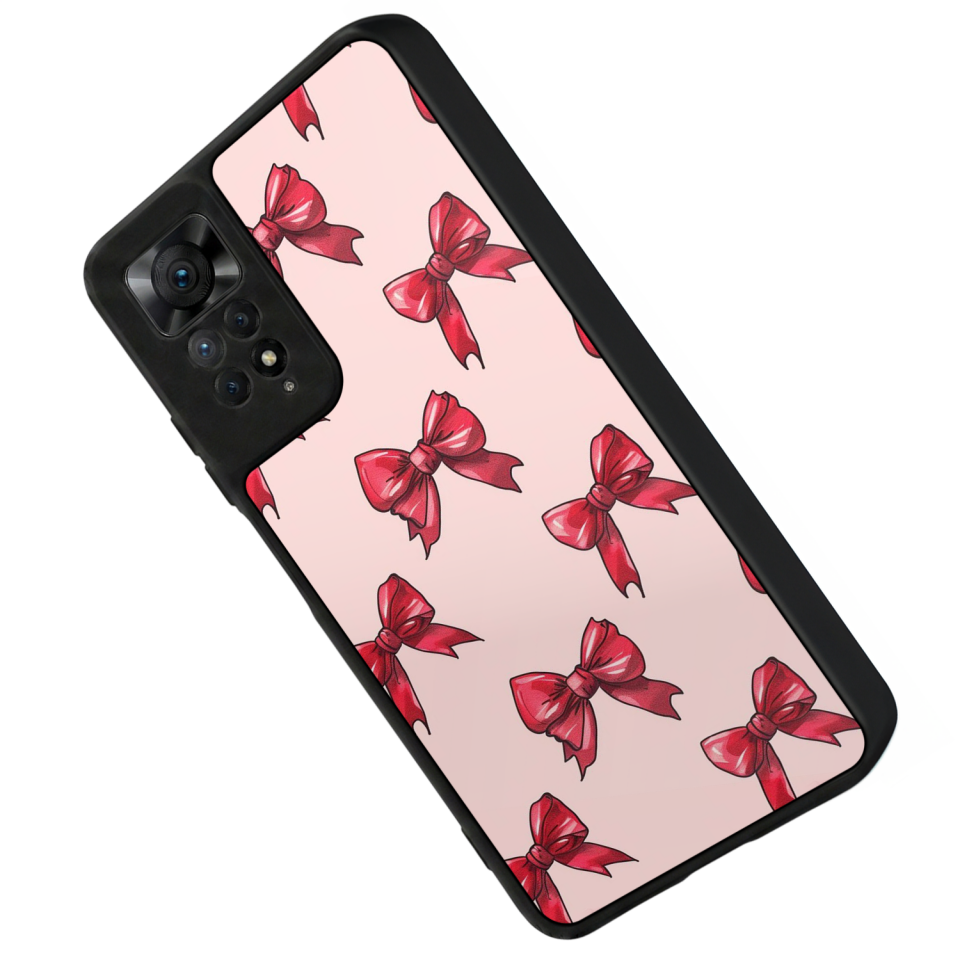 Xiaomi Redmi Note 12 Pro Uyumlu Kurdele Tasarımlı Glossy Premium Kılıf