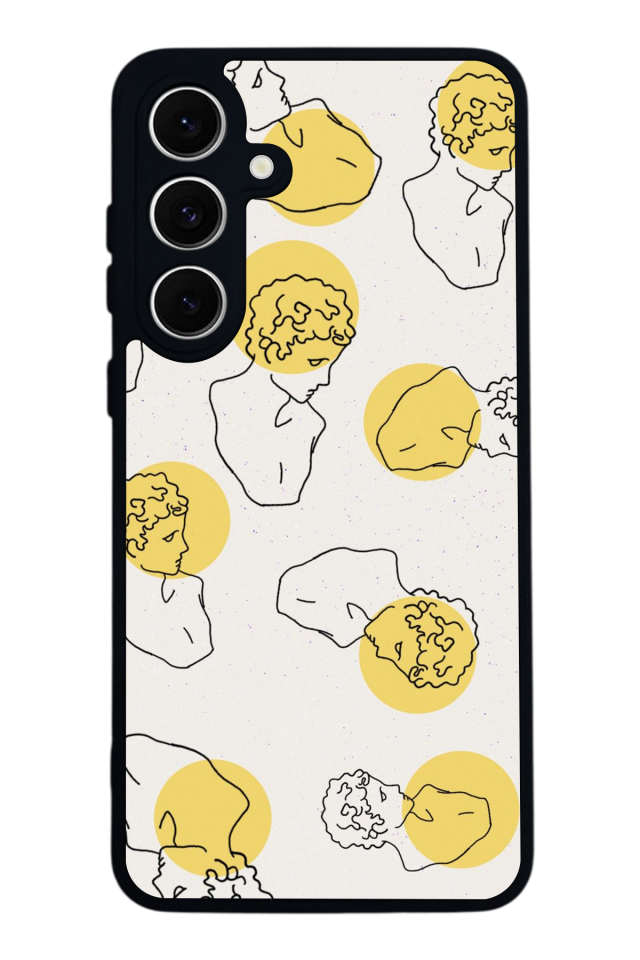 Samsung Galaxy S24 FE Uyumlu Line Art Tasarımlı Glossy Premium Kılıf