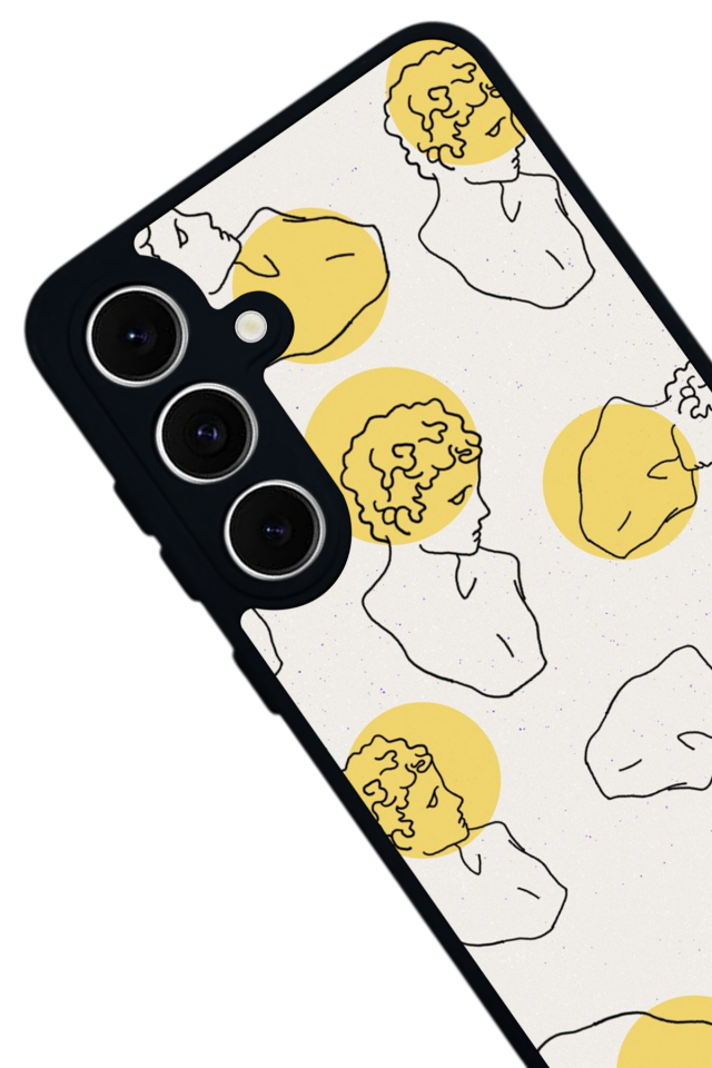 Samsung Galaxy S24 FE Uyumlu Line Art Tasarımlı Glossy Premium Kılıf
