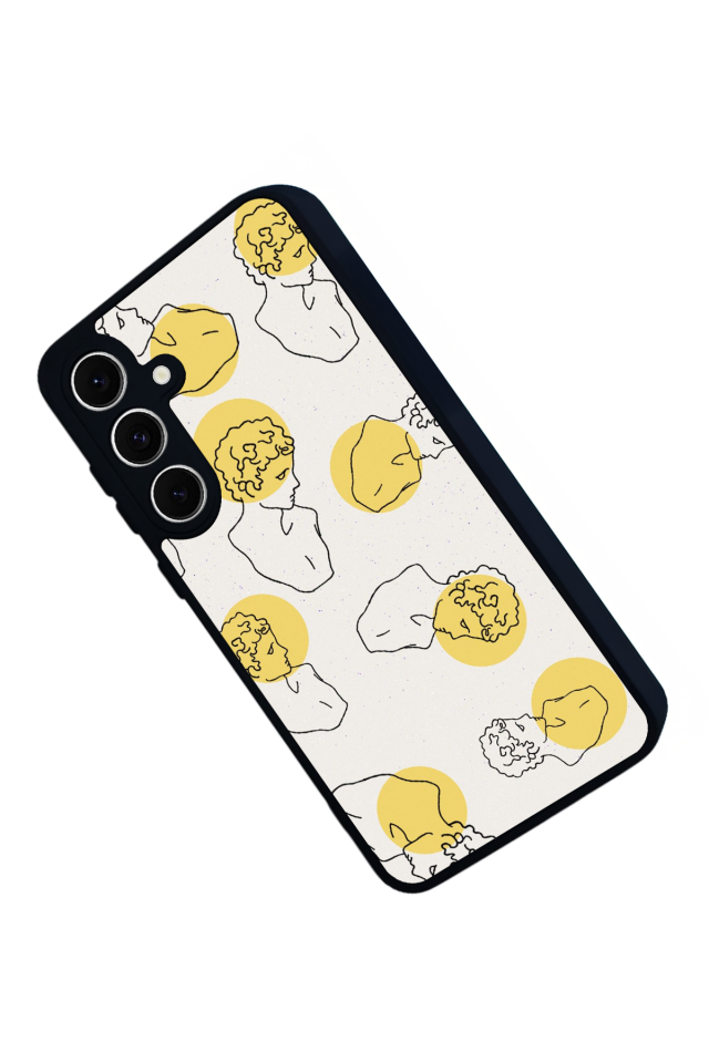 Samsung Galaxy S24 FE Uyumlu Line Art Tasarımlı Glossy Premium Kılıf