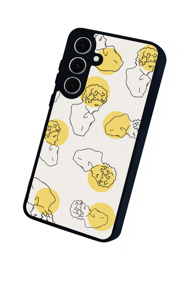Samsung Galaxy S24 FE Uyumlu Line Art Tasarımlı Glossy Premium Kılıf