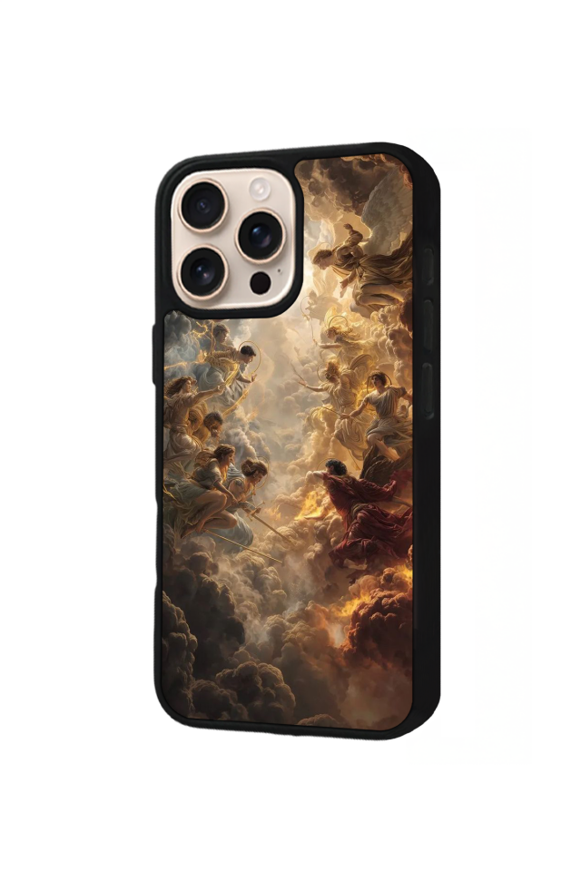 iPhone 16 Pro Max Uyumlu Melek Tasarımlı Glossy Premium Kılıf