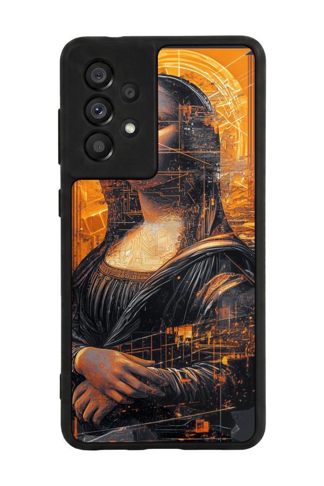 Samsung Galaxy A73 Uyumlu Monalisa Tasarımlı Glossy Premium Kılıf