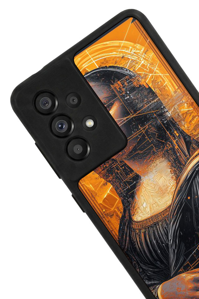 Samsung Galaxy A73 Uyumlu Monalisa Tasarımlı Glossy Premium Kılıf