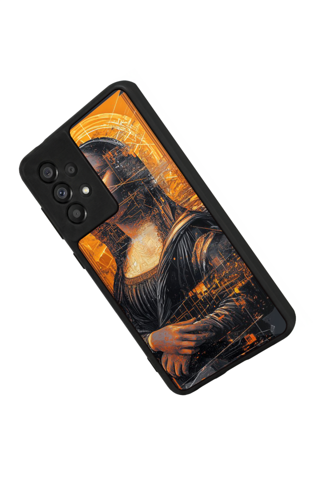 Samsung Galaxy A73 Uyumlu Monalisa Tasarımlı Glossy Premium Kılıf