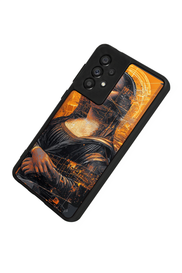 Samsung Galaxy A73 Uyumlu Monalisa Tasarımlı Glossy Premium Kılıf