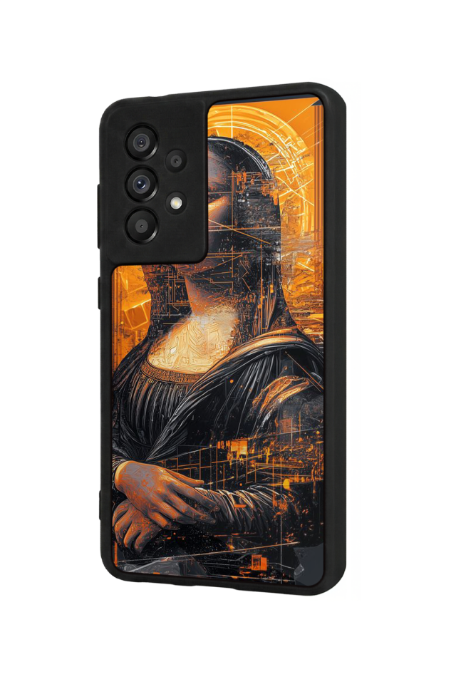 Samsung Galaxy A73 Uyumlu Monalisa Tasarımlı Glossy Premium Kılıf