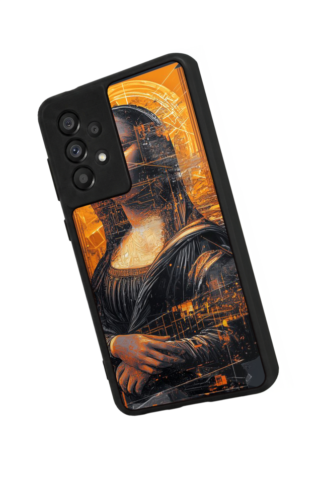 Samsung Galaxy A73 Uyumlu Monalisa Tasarımlı Glossy Premium Kılıf