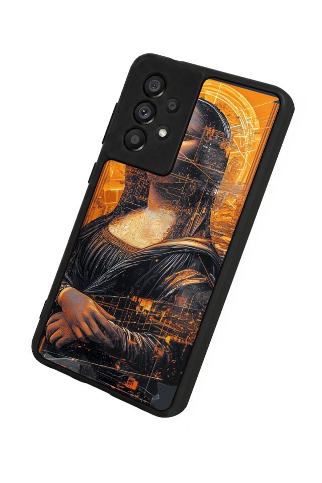 Samsung Galaxy A73 Uyumlu Monalisa Tasarımlı Glossy Premium Kılıf