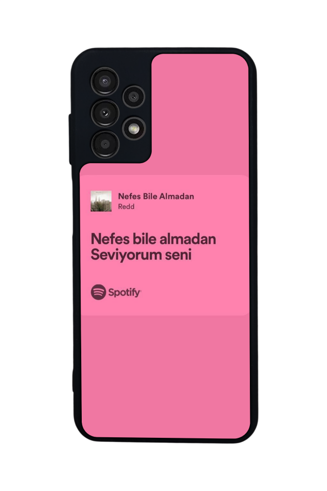 Samsung Galaxy A13 Uyumlu Sarki Sozleri Tasarımlı Glossy Premium Kılıf