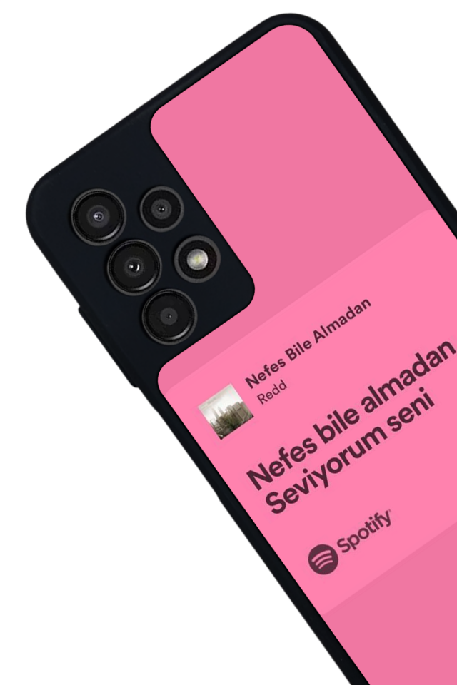 Samsung Galaxy A13 Uyumlu Sarki Sozleri Tasarımlı Glossy Premium Kılıf