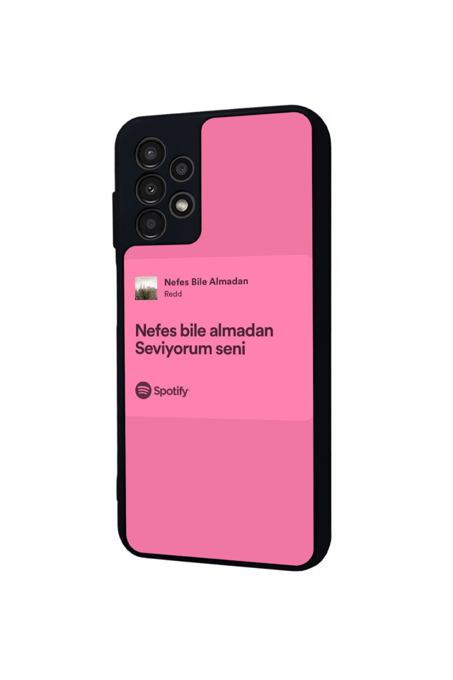 Samsung Galaxy A13 Uyumlu Sarki Sozleri Tasarımlı Glossy Premium Kılıf