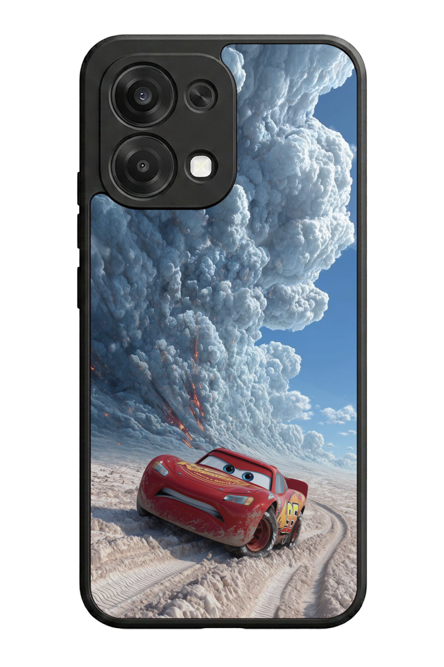 Oppo A6 Pro Uyumlu Şimsek McQueen Tasarımlı Glossy Premium Kılıf