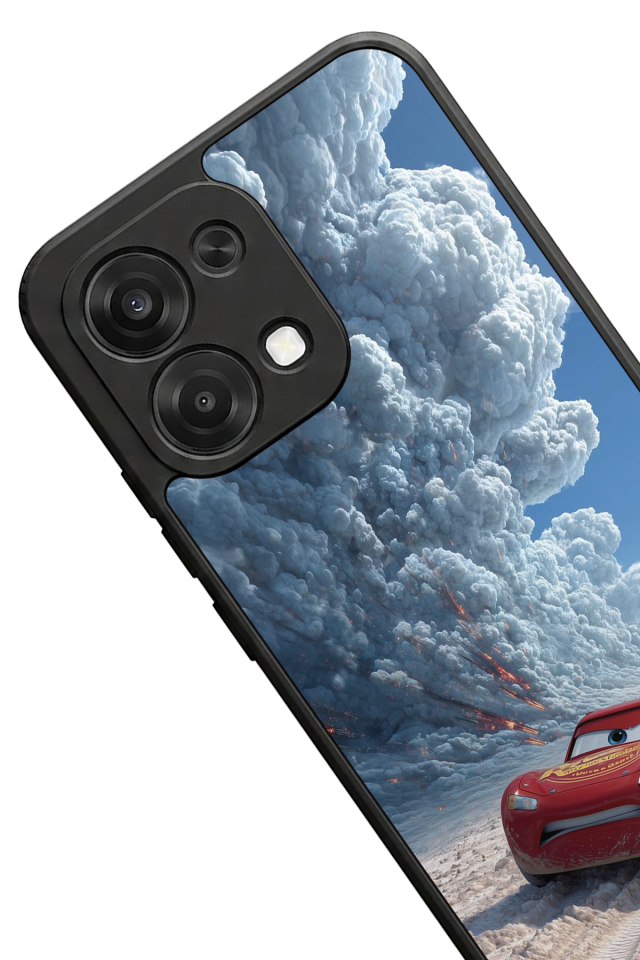 Oppo A6 Pro Uyumlu Şimsek McQueen Tasarımlı Glossy Premium Kılıf