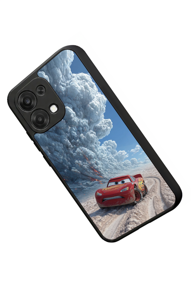 Oppo A6 Pro Uyumlu Şimsek McQueen Tasarımlı Glossy Premium Kılıf
