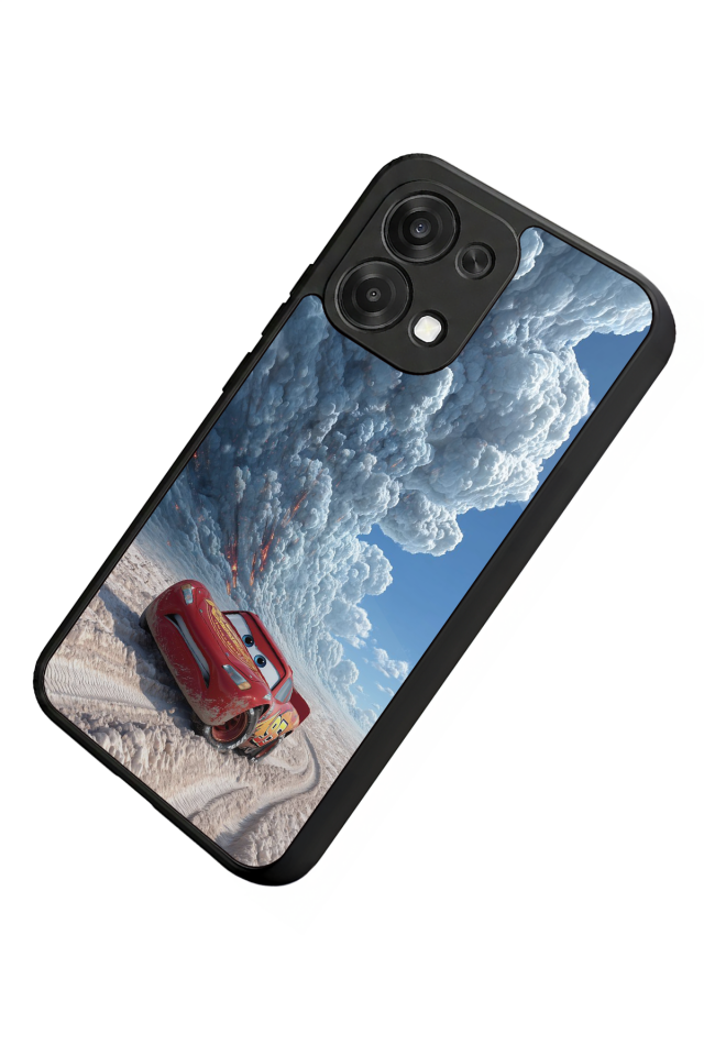 Oppo A6 Pro Uyumlu Şimsek McQueen Tasarımlı Glossy Premium Kılıf