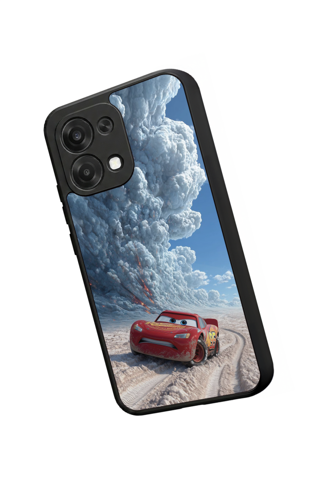 Oppo A6 Pro Uyumlu Şimsek McQueen Tasarımlı Glossy Premium Kılıf
