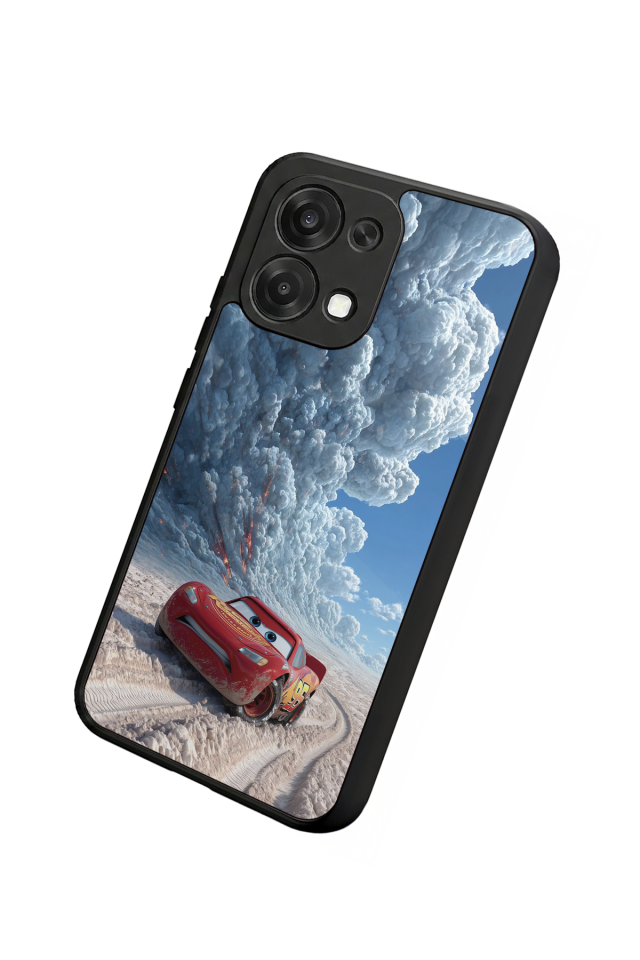 Oppo A6 Pro Uyumlu Şimsek McQueen Tasarımlı Glossy Premium Kılıf