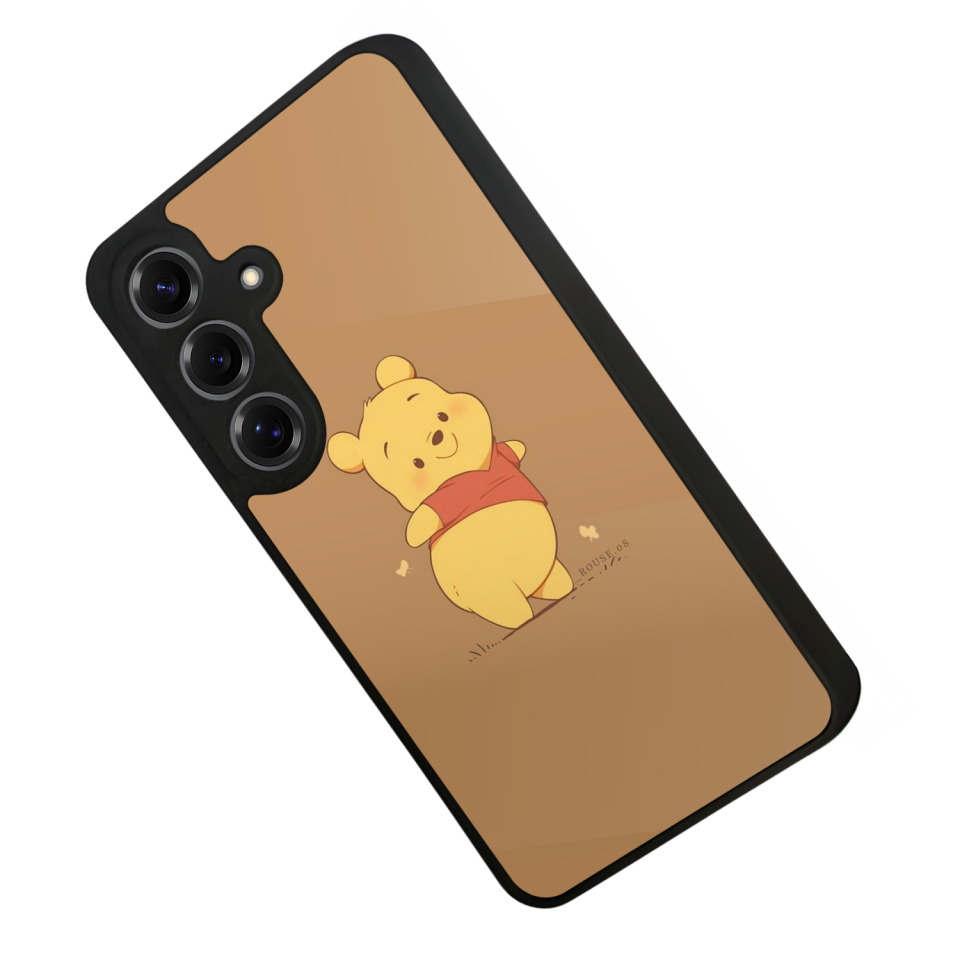 Samsung Galaxy S25 Uyumlu Winnie Tasarımlı Glossy Premium Kılıf