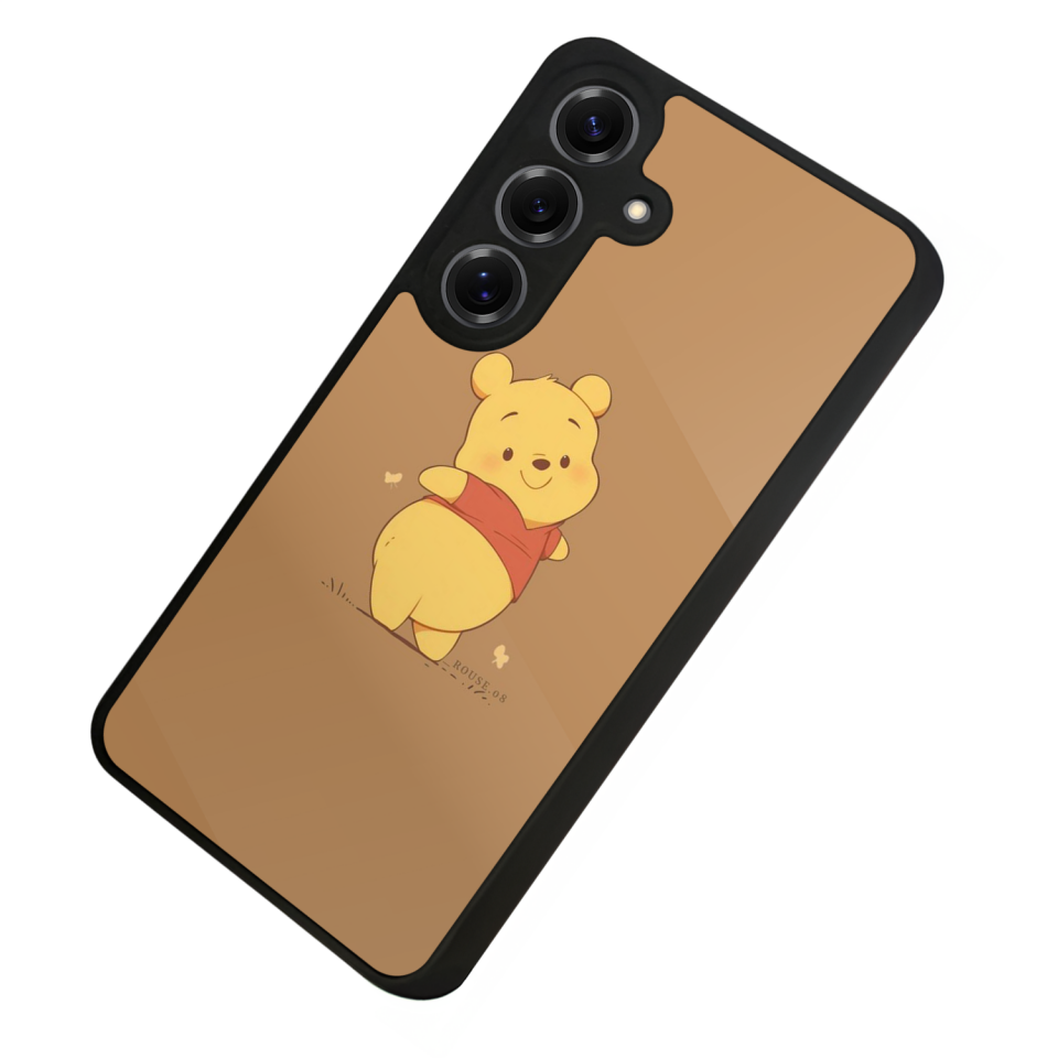 Samsung Galaxy S25 Uyumlu Winnie Tasarımlı Glossy Premium Kılıf