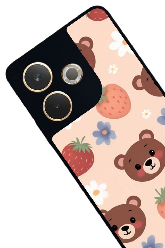 Oppo A5 Pro Uyumlu Ayı Tasarımlı Glossy Premium Kılıf