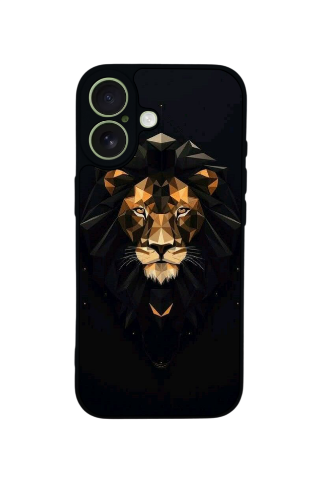 iPhone 17 Uyumlu Aslan Tasarımlı Glossy Premium Kılıf