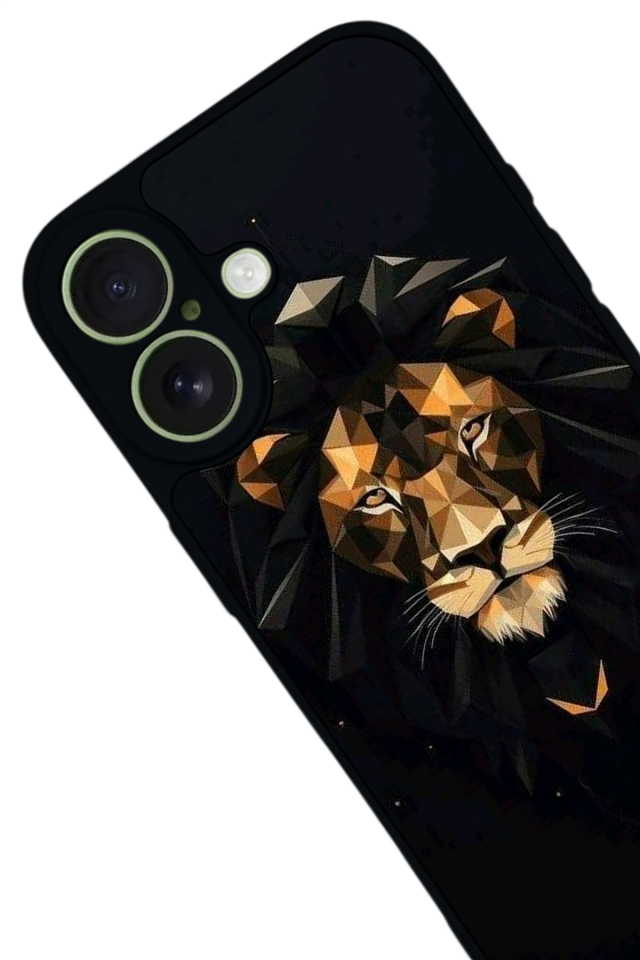 iPhone 17 Uyumlu Aslan Tasarımlı Glossy Premium Kılıf
