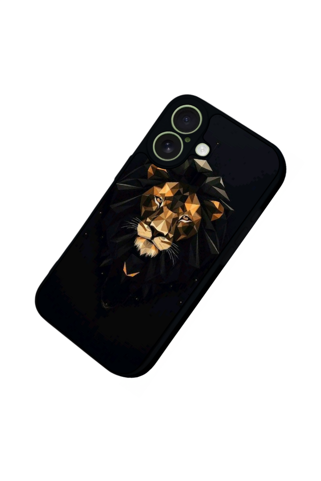 iPhone 17 Uyumlu Aslan Tasarımlı Glossy Premium Kılıf