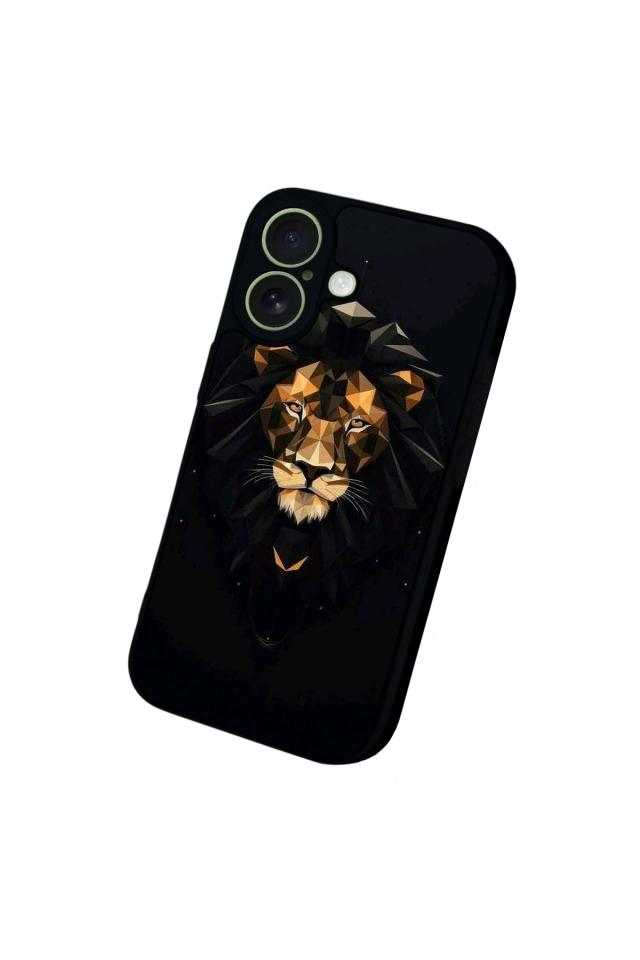 iPhone 17 Uyumlu Aslan Tasarımlı Glossy Premium Kılıf
